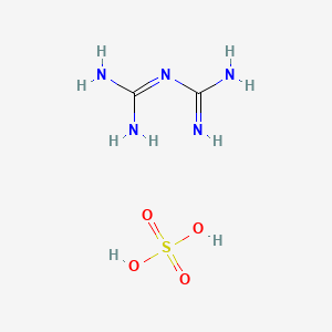 molecular formula C2H9N5O4S B1618916 1-carbamimidoylguanidine;sulfuric acid CAS No. 2583-53-1