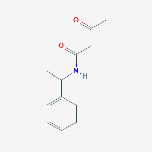 molecular formula C12H15NO2 B1618923 3-oxo-N-(1-phenylethyl)butanamide CAS No. 85729-63-1