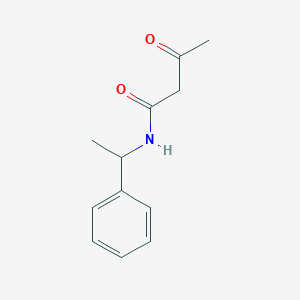 3-oxo-N-(1-phenylethyl)butanamide