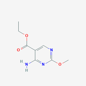 molecular formula C8H11N3O3 B1618927 Ethyl 4-amino-2-methoxypyrimidine-5-carboxylate CAS No. 7356-61-8