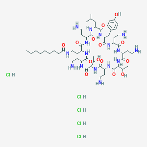 Pelargonoyl cyclic decapeptide polymyxin M(1)