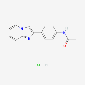 Imidazo(1,2-a)pyridine, 2-(p-acetamidophenyl)-, hydrochloride