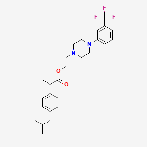 molecular formula C26H33F3N2O2 B1618956 Frabuprofen CAS No. 86696-88-0