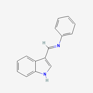 molecular formula C15H12N2 B1618965 3-(N-Phenylformimidoyl)indole CAS No. 22394-31-6