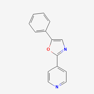 molecular formula C14H10N2O B1618968 5-Phenyl-2-(4-pyridyl)oxazole CAS No. 74718-16-4