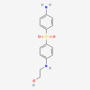 molecular formula C14H16N2O3S B1618975 2-(4-Sulfanilylanilino)ethanol CAS No. 80-02-4