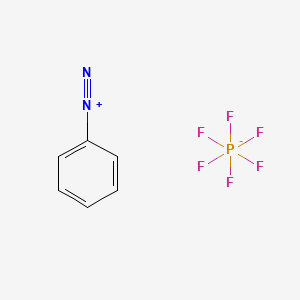 molecular formula C6H5F6N2P B1618979 Phenyldiazonium hexafluorophosphate CAS No. 369-58-4