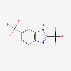 molecular formula C9H4F6N2 B1618980 Benzimidazole, 2,5-bis(trifluoromethyl)- CAS No. 399-69-9