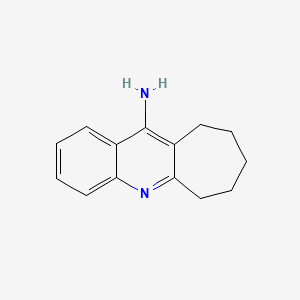 molecular formula C14H16N2 B1619002 6H-CYCLOHEPTA(b)QUINOLINE, 7,8,9,10-TETRAHYDRO-11-AMINO- CAS No. 5778-86-9