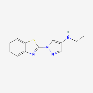 Benzothiazole, 2-(4-(ethylamino)-1-pyrazolyl)-