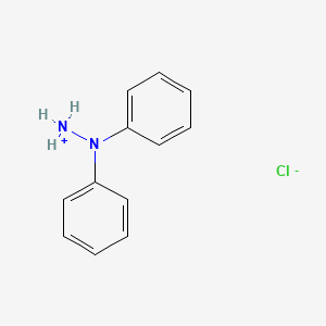 molecular formula C12H13ClN2 B1619020 Hydrazine, 1,1-diphenyl-, hydrochloride CAS No. 29666-92-0