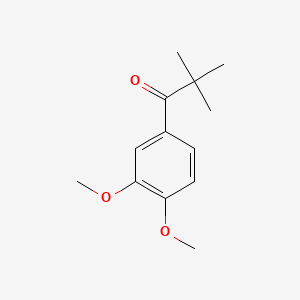 molecular formula C13H18O3 B1619021 tert-BUTYROPHENONE, 3',4'-DIMETHOXY- CAS No. 30314-46-6
