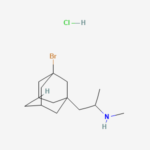 molecular formula C14H25BrClN B1619022 Adamantane, 3-bromo-1-(2-methylaminopropyl)-, hydrochloride CAS No. 31898-11-0