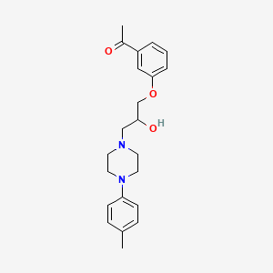 3'-((2-Hydroxy-3-(p-tolylpiperazinyl))propoxy)acetophenone