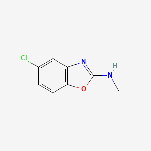molecular formula C8H7ClN2O B1619037 5-Chloro-N-methylbenzo[d]oxazol-2-amine CAS No. 64037-24-7