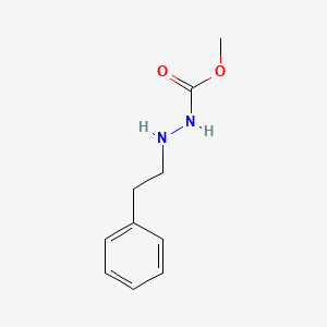 molecular formula C10H14N2O2 B1619039 Carbazic acid, 3-phenethyl-, methyl ester CAS No. 69353-20-4