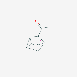 molecular formula C9H11FO B161904 Ethanone, 1-(5-fluorotricyclo[2.2.1.02,6]hept-3-yl)-, stereoisomer (9CI) CAS No. 130250-92-9