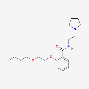 o-(2-Butoxyethoxy)-N-(2-(1-pyrrolidinyl)ethyl)benzamide