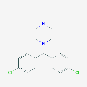 molecular formula C18H20Cl2N2 B161905 1-(Bis(4-chlorophenyl)methyl)-4-methylpiperazine CAS No. 101784-44-5