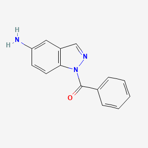 1H-Indazol-5-amine, 1-benzoyl-
