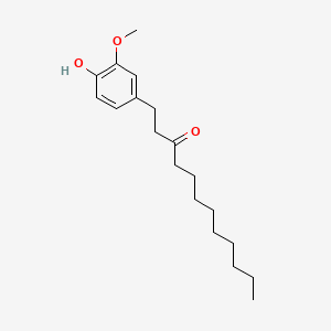 molecular formula C19H30O3 B1619056 1-(4-Hydroxy-3-methoxyphenyl)dodecan-3-one CAS No. 27113-23-1