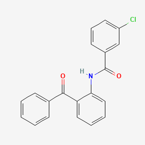 molecular formula C20H14ClNO2 B1619062 N-(2-苯甲酰基苯基)-3-氯苯甲酰胺 CAS No. 41242-31-3