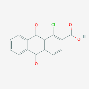 molecular formula C15H7ClO4 B1619066 1-Chloro-9,10-dioxo-9,10-dihydro-anthracene-2-carboxylic acid CAS No. 82-23-5