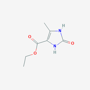 molecular formula C7H10N2O3 B1619068 ethyl 5-methyl-2-oxo-2,3-dihydro-1H-imidazole-4-carboxylate CAS No. 82831-19-4
