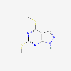 molecular formula C7H8N4S2 B1619069 4,6-Bis(methylthio)-1H-pyrazolo[3,4-d]pyrimidine CAS No. 6288-89-7