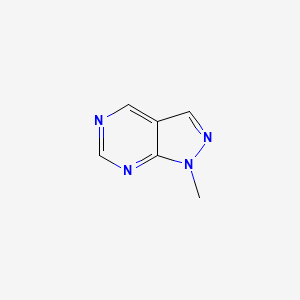 molecular formula C6H6N4 B1619070 1-Methyl-1h-pyrazolo[3,4-d]pyrimidine CAS No. 6288-86-4