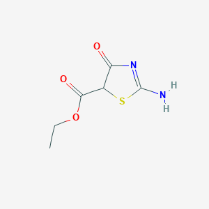 Ethyl 2-amino-4-oxo-4,5-dihydro-1,3-thiazole-5-carboxylate