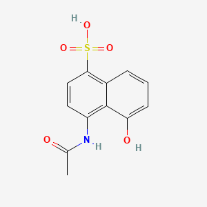 molecular formula C12H11NO5S B1619072 4-(Acetylamino)-5-hydroxynaphthalene-1-sulfonic acid CAS No. 6357-80-8