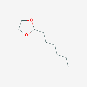 molecular formula C9H18O2 B161909 2-Hexyl-1,3-dioxolane CAS No. 1708-34-5