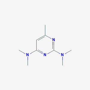 molecular formula C9H16N4 B1619097 2,4-Bis(dimethylamino)-6-methylpyrimidine CAS No. 7471-62-7