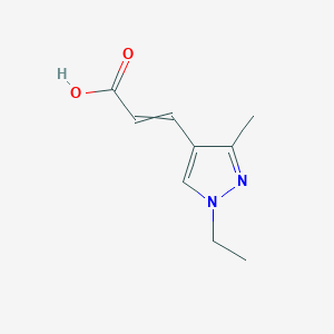 (2E)-3-(1-ethyl-3-methyl-1H-pyrazol-4-yl)prop-2-enoic acid