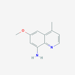 molecular formula C11H12N2O B1619108 6-Methoxy-4-methyl-8-quinolinamine CAS No. 57514-21-3