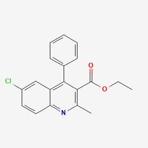 Ethyl 6-chloro-2-methyl-4-phenylquinoline-3-carboxylate