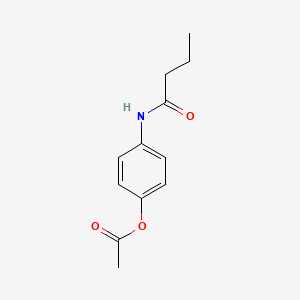 molecular formula C12H15NO3 B1619128 4-Butyramidophenyl acetate CAS No. 40188-44-1