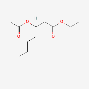 molecular formula C12H22O4 B1619130 Ethyl 3-acetoxyoctanoate CAS No. 85554-66-1