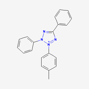 molecular formula C20H17N4+ B1619137 2-(4-Methylphenyl)-3,5-diphenyltetrazol-2-ium CAS No. 71658-33-8