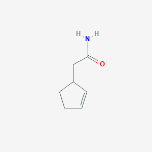 molecular formula C7H11NO B1619147 2-(Cyclopent-2-en-1-yl)acetamide CAS No. 72845-09-1