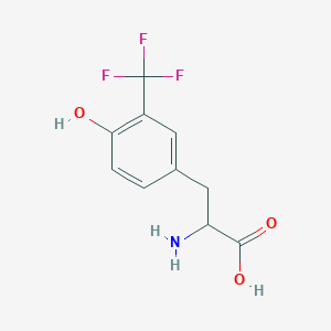 molecular formula C10H10F3NO3 B1619154 2-Amino-3-[4-hydroxy-3-(trifluoromethyl)phenyl]propanoic acid CAS No. 6960-37-8