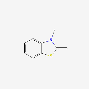 molecular formula C9H9NS B1619157 Benzothiazoline, 3-methyl-2-methylene- CAS No. 23574-67-6