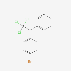 molecular formula C14H10BrCl3 B1619160 1-Bromo-4-(2,2,2-trichloro-1-phenylethyl)benzene CAS No. 39211-93-3