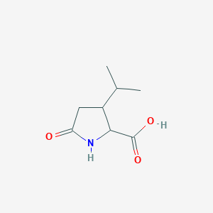 molecular formula C8H13NO3 B1619162 5-Oxo-3-propan-2-ylproline CAS No. 2446-08-4
