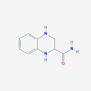 molecular formula C9H11N3O B1619166 1,2,3,4-Tetrahydroquinoxaline-2-carboxamide CAS No. 90559-19-6