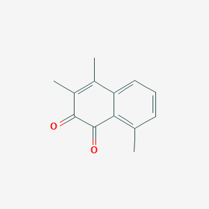molecular formula C13H12O2 B161917 3,4,8-Trimethylnaphthalene-1,2-dione CAS No. 135467-67-3