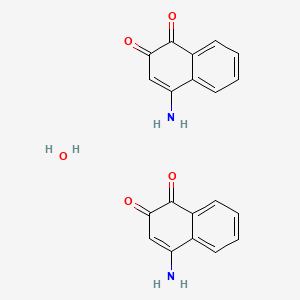 molecular formula C20H16N2O5 B1619177 4-aminonaphthalene-1,2-dione;hydrate CAS No. 20814-38-4