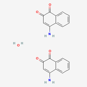 1,2-Naphthalenedione, 4-amino-, hydrate (2:1)