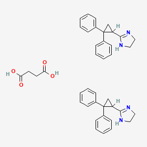 2-(2,2-Diphenylcyclopropyl)-4,5-dihydro-1H-imidazole succinate (2:1)